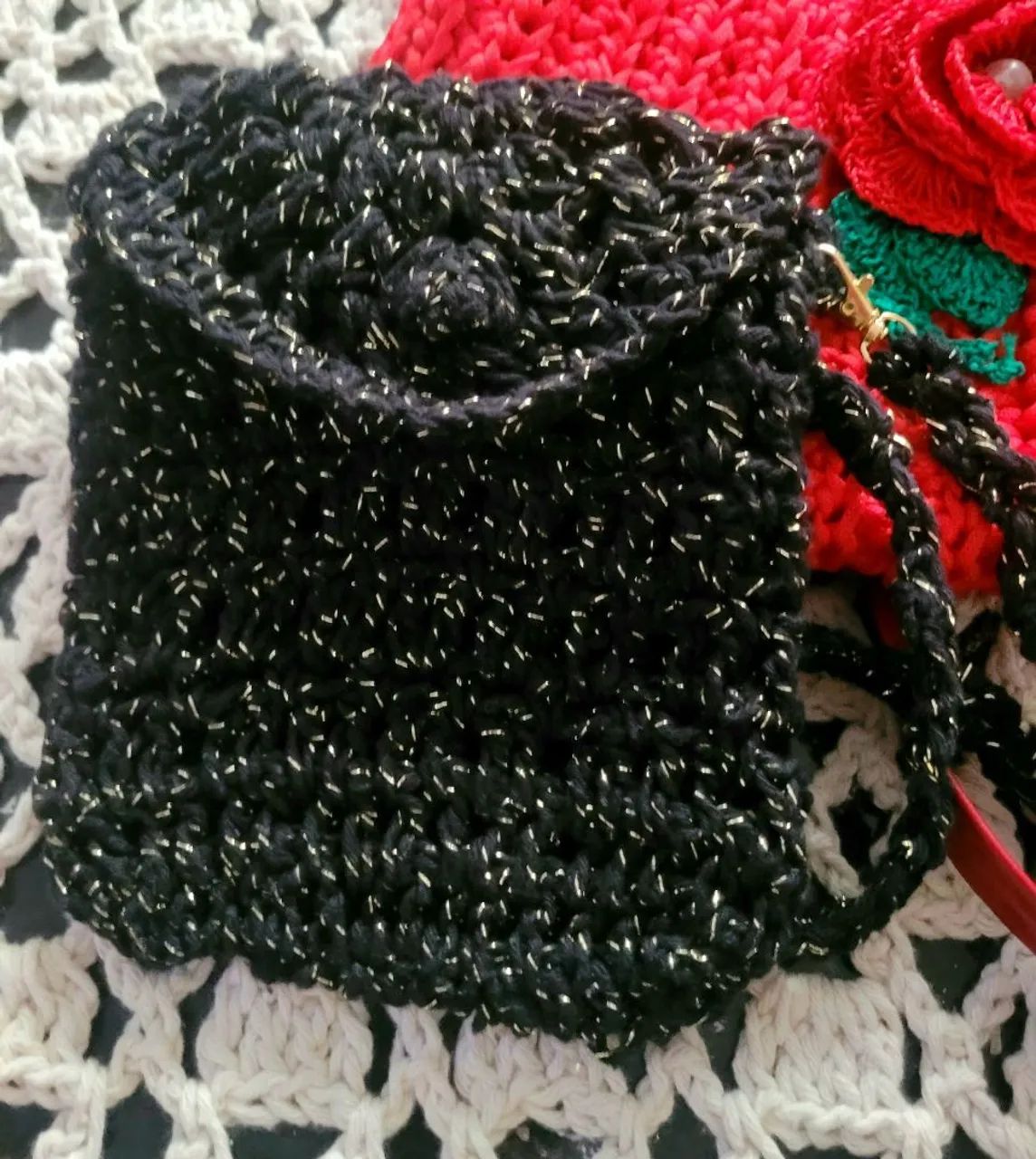 Bolsa de crochê  - Foto 3