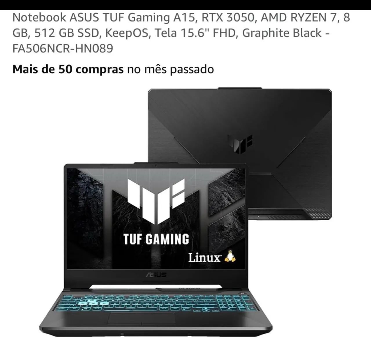 Notebook Gamer ASUS TUF Gaming A15 - Foto 5