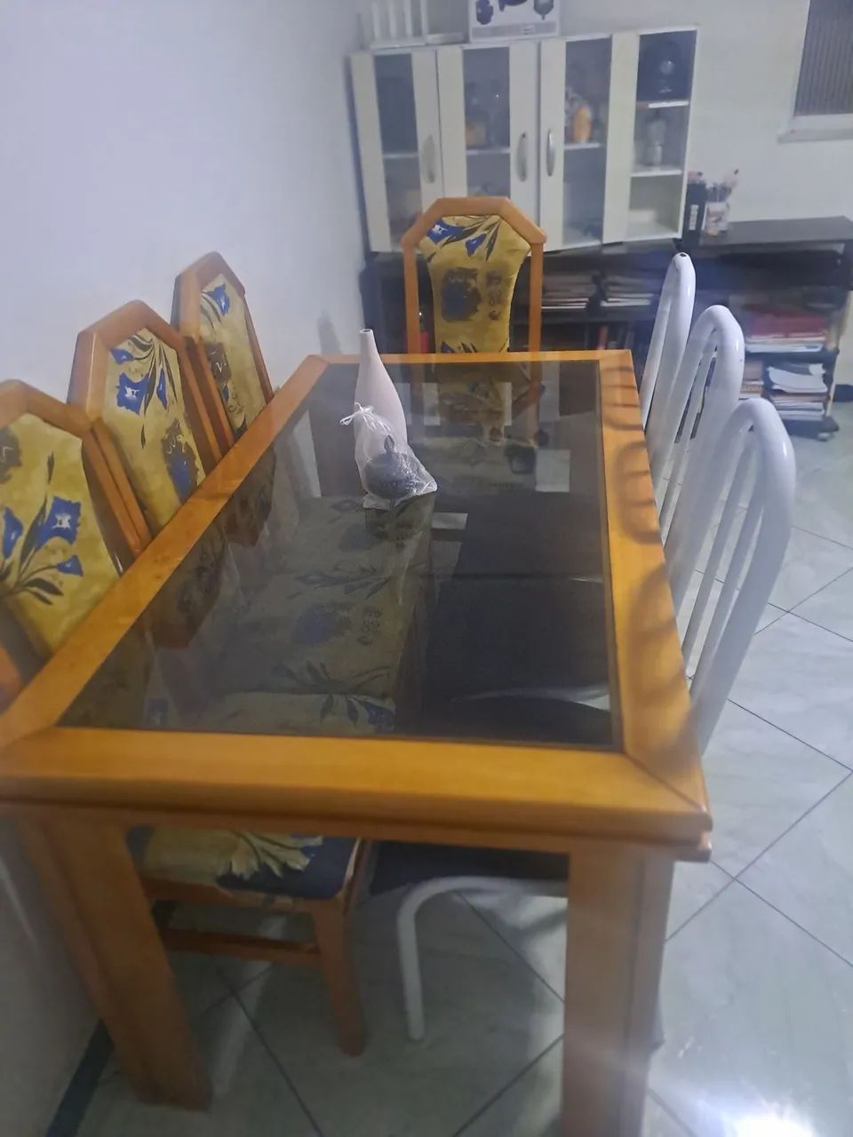 MESA DE VIDRO SEM CADEIRAS - Foto 2