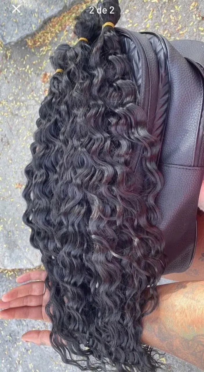 Cabelo toque  humano 70 cm 3  telas   - Foto 4