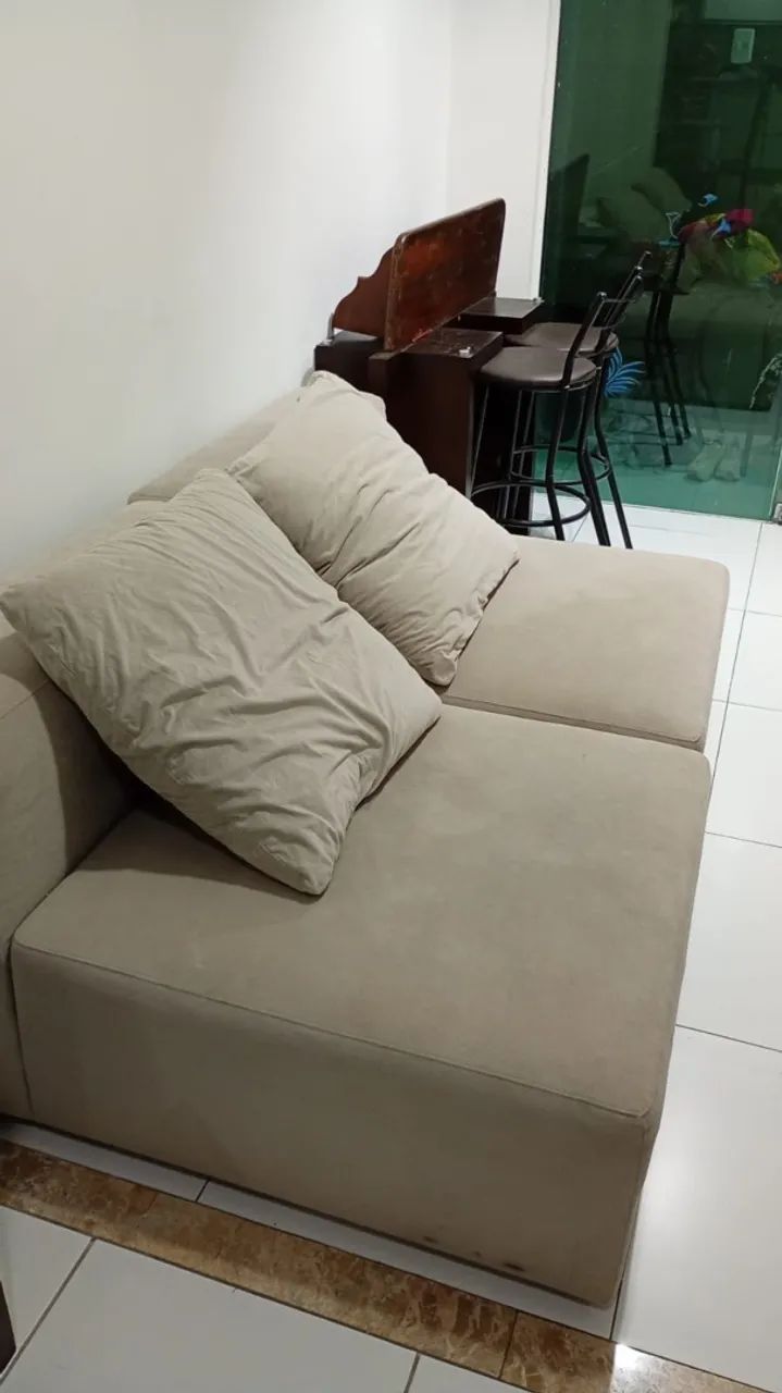 SOFA CINZA 2 lugares