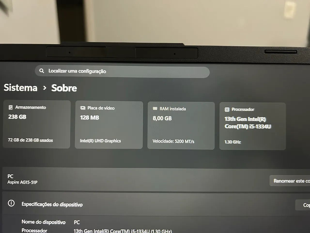Vendo notebook acer Go 15 - Foto 2