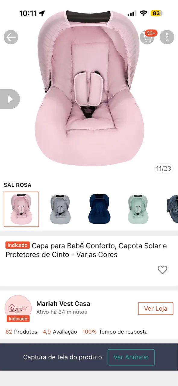 Carrinho Moisés 3 EM 1 - Foto 2
