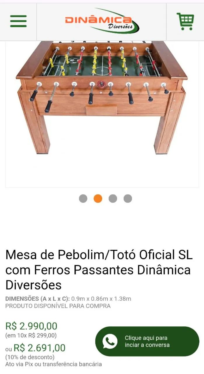 Mesa de pebolim oficial 1600,00 - Foto 4