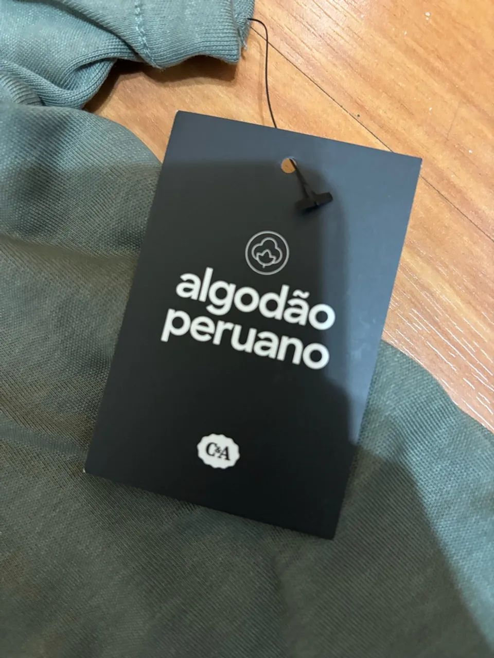 Camiseta C&A Algodão Peruano Nova - Foto 3