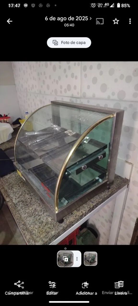 Estufa de salgados 
