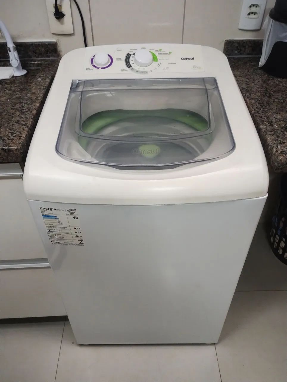 Máquina de lavar roupas Consul 8 kg 127 semi nova