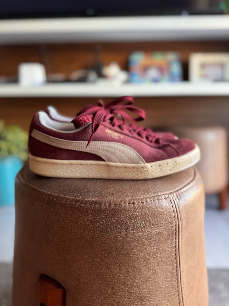 Puma suede vinho - Foto 3