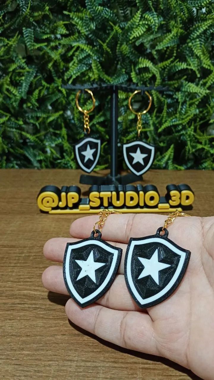 Kit 4 chaveiros do Botafogo - Foto 4