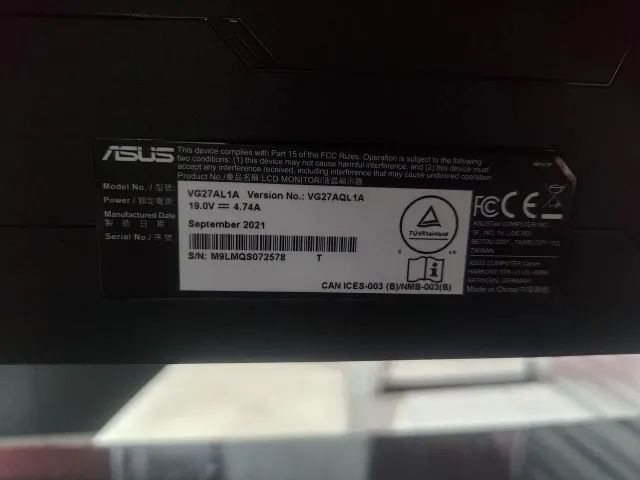 Monitor Gamer ASUS TUF 27 170hz IPS 1ms - Foto 3