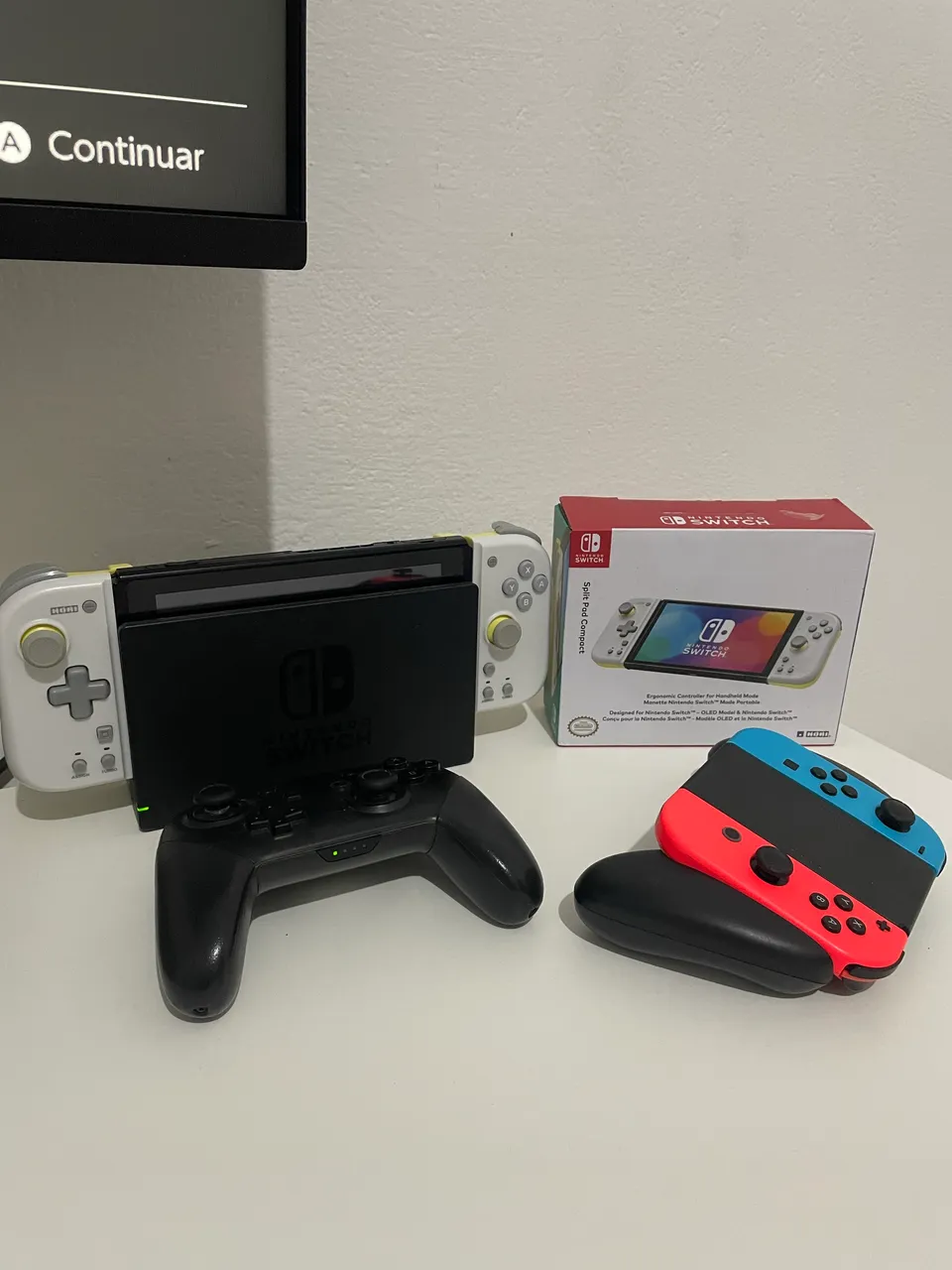 Nintendo Switch OLED Desbloqueado + SD 256GB + Controle Hall