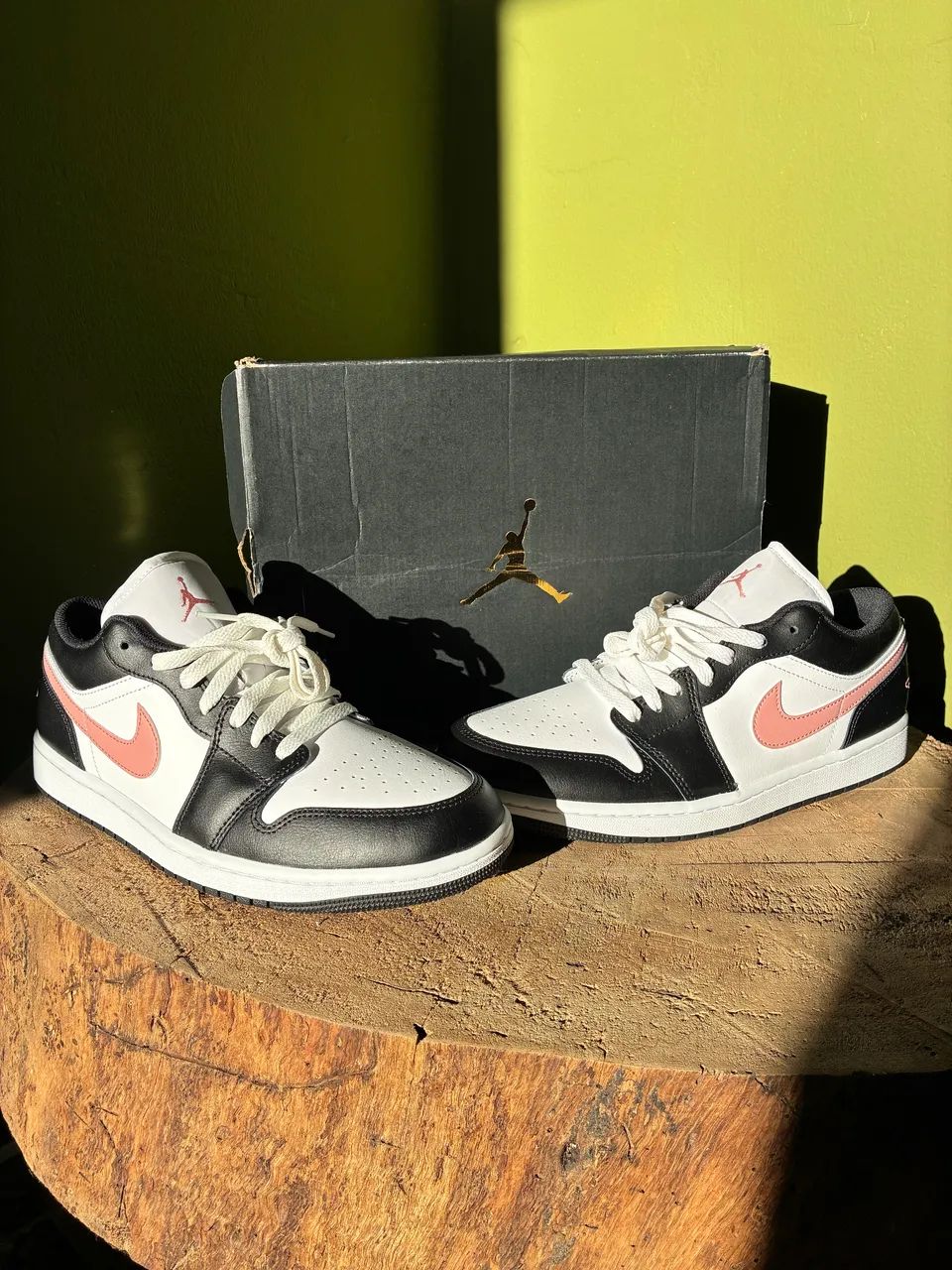 Air jordan 1 low white rust Pink 