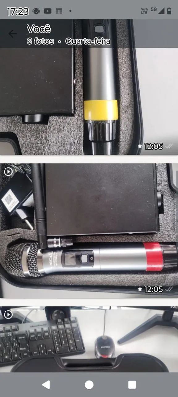 Vendo dois pares de microfone sem fio digital - Foto 3