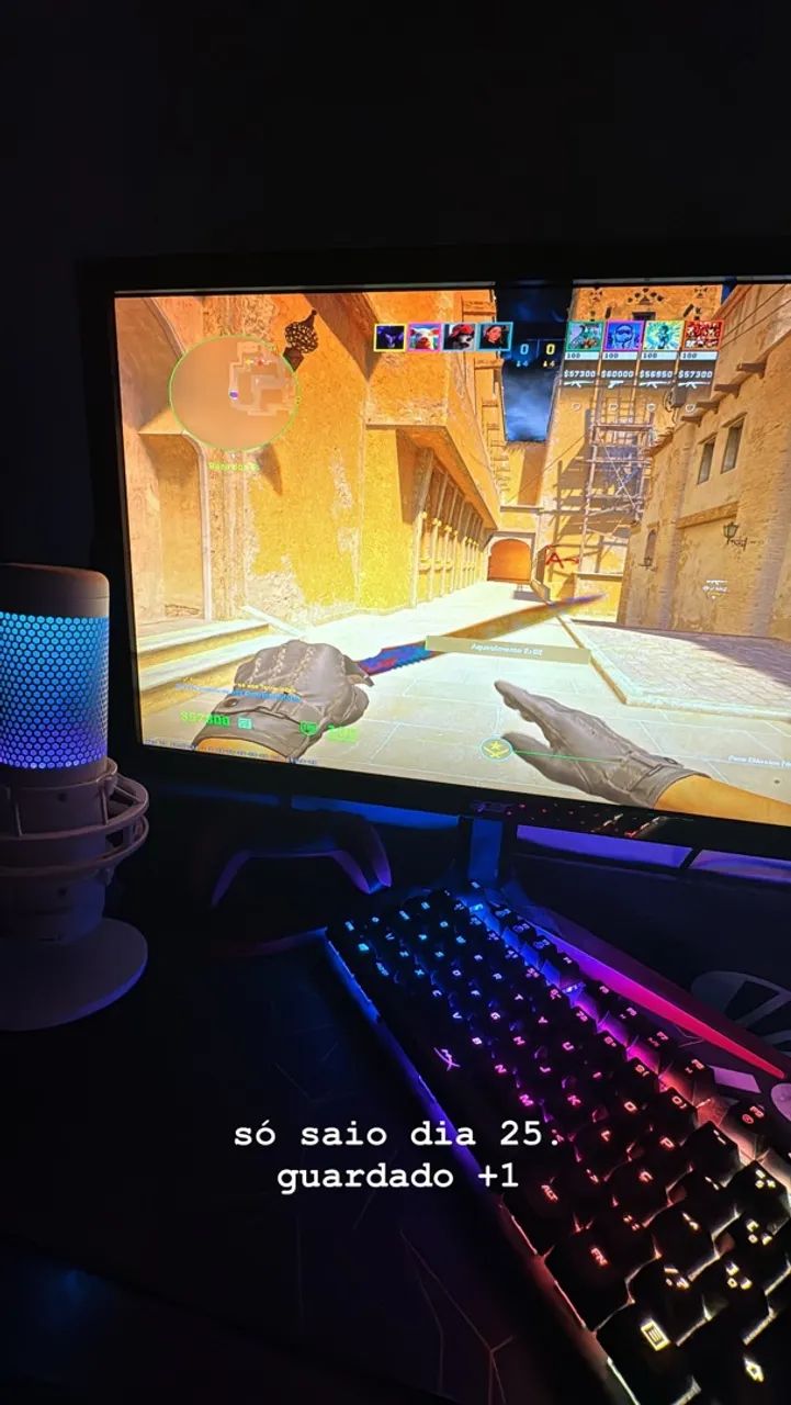 Microfone HyperX Condensador Quadcast S RGB - White - Foto 4