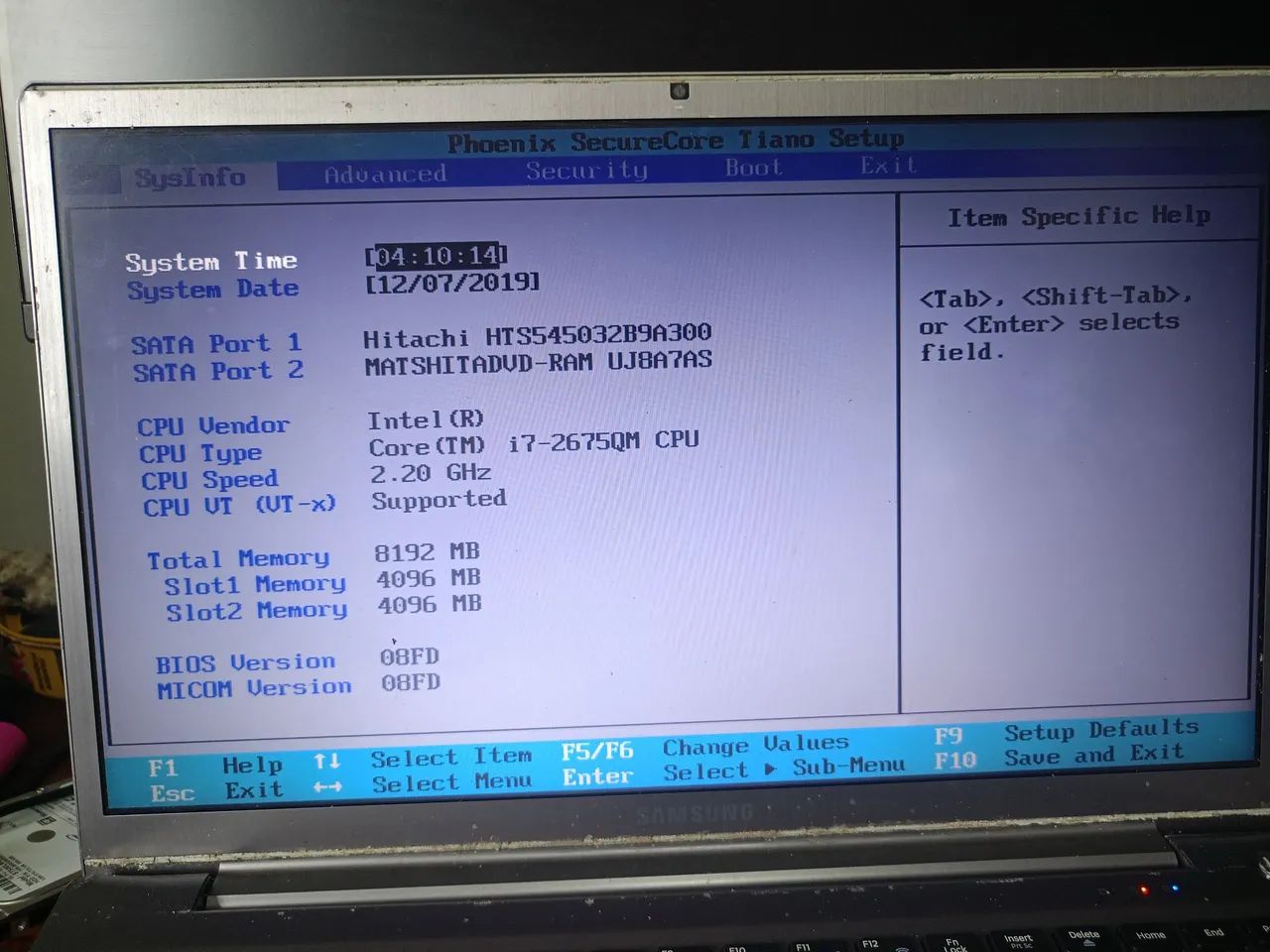 Notebook Samsung i7 2 th 8 GB RAM  - Foto 2