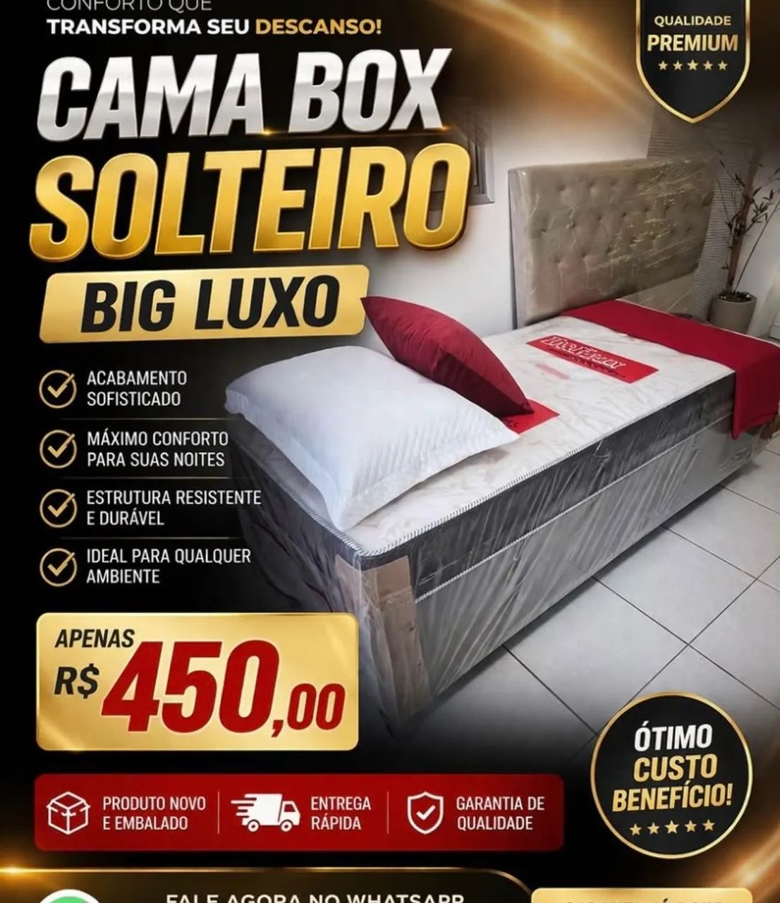 Duas camas de solteiro 