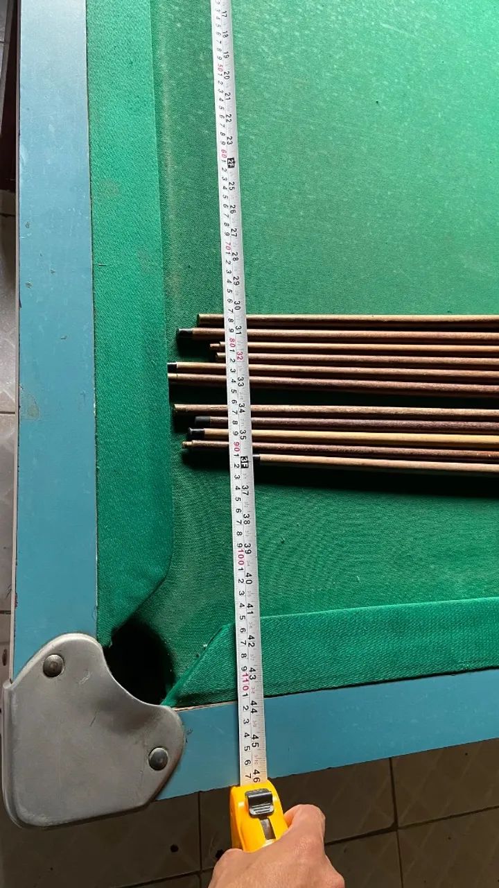 Mesa de bilhar de madeira para residência ( aceito proposta) - Foto 5