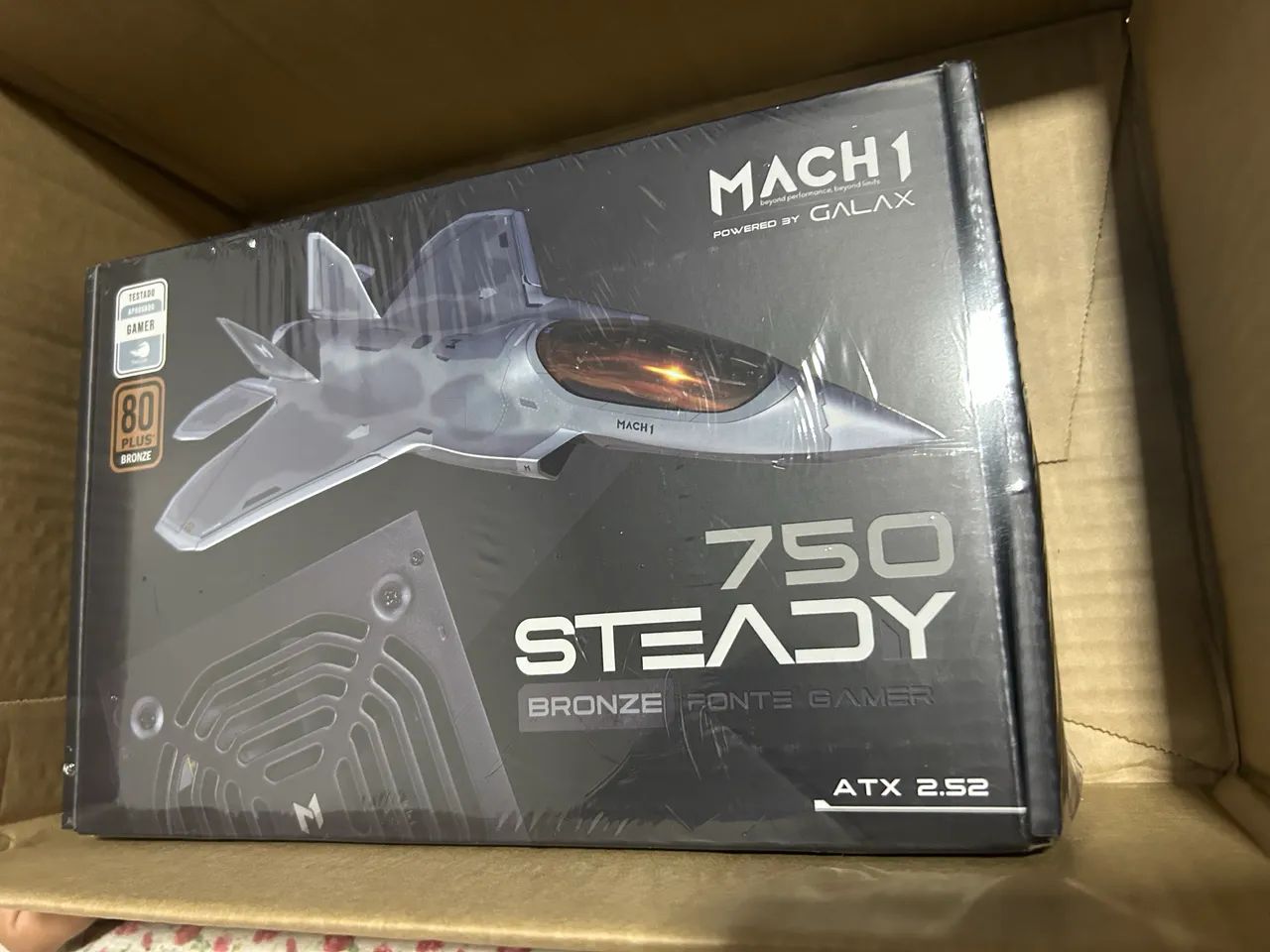 Fonte Mach1 750w plus bronze - Foto 2