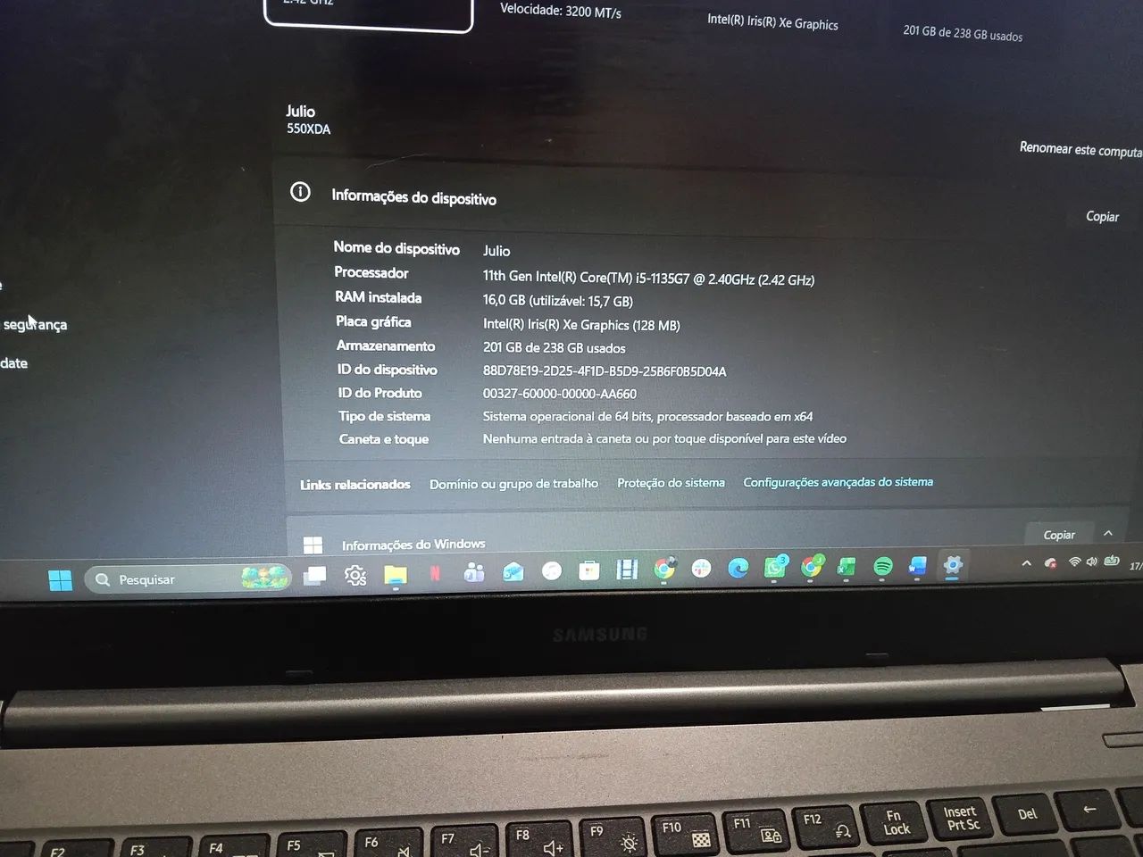 Notebook Samsung  - Foto 4