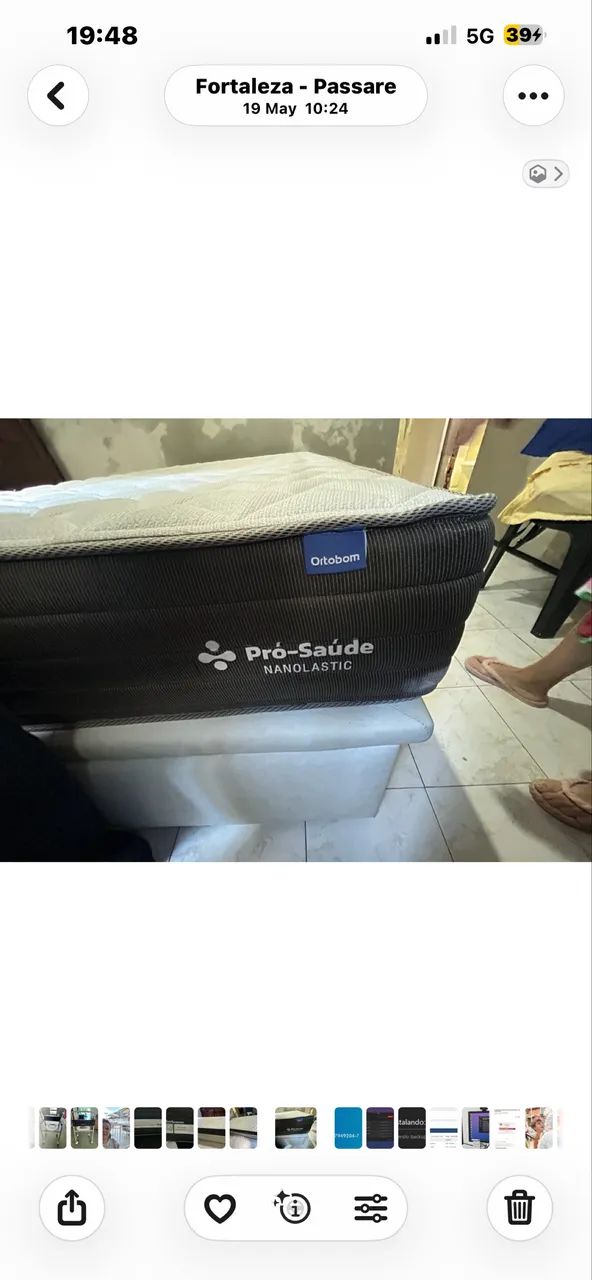 Cama solteirão prosaúde nanolastic, com box baú  - Foto 2