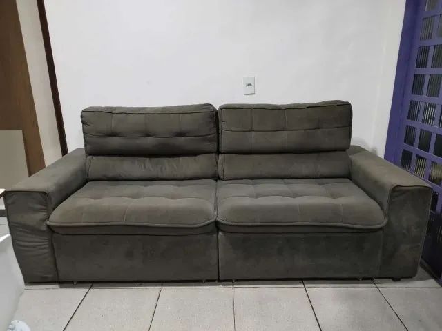 Sofá retrátil e reclinável de 2 lugares - Foto 2