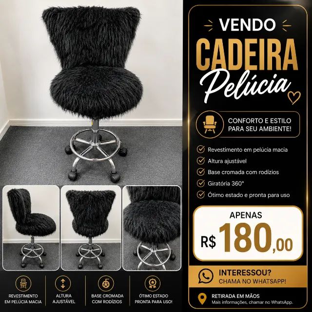 VENDO CADEIRA PELÚCIA ?