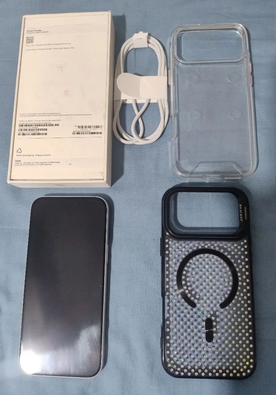 Vendo iPhone 17 Pró Max Prateado - Novo  - Foto 2