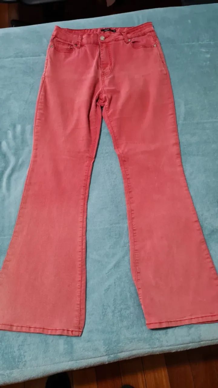Calça Mamo basic jeans flare 44 - Foto 5