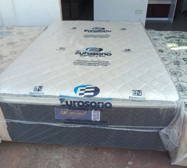 Cama Unibox Casal Diamond Com espuma premium 1.38 x 1.88 - Foto 5