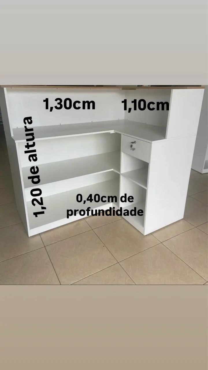 Balcão caixa em L - Foto 2