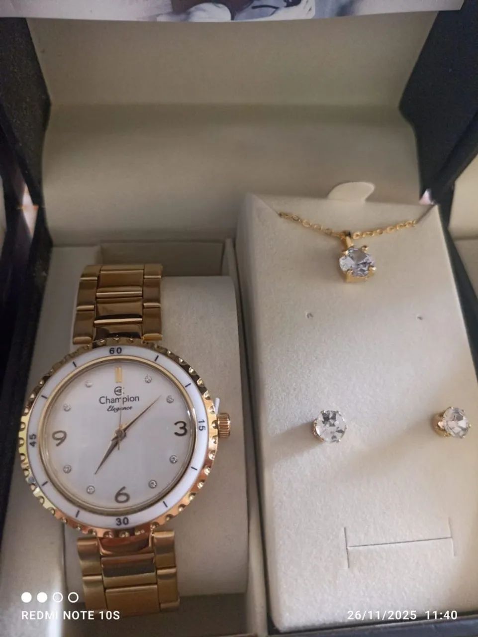 KIT RELÓGIO CHAMPION 