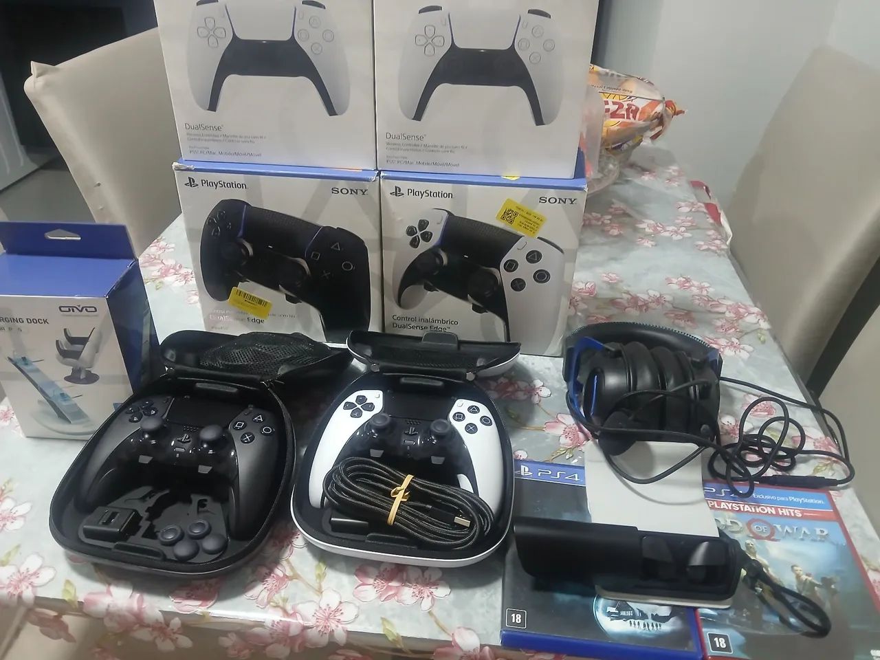 Controle ps5 edge e normal e fone  - Foto 2
