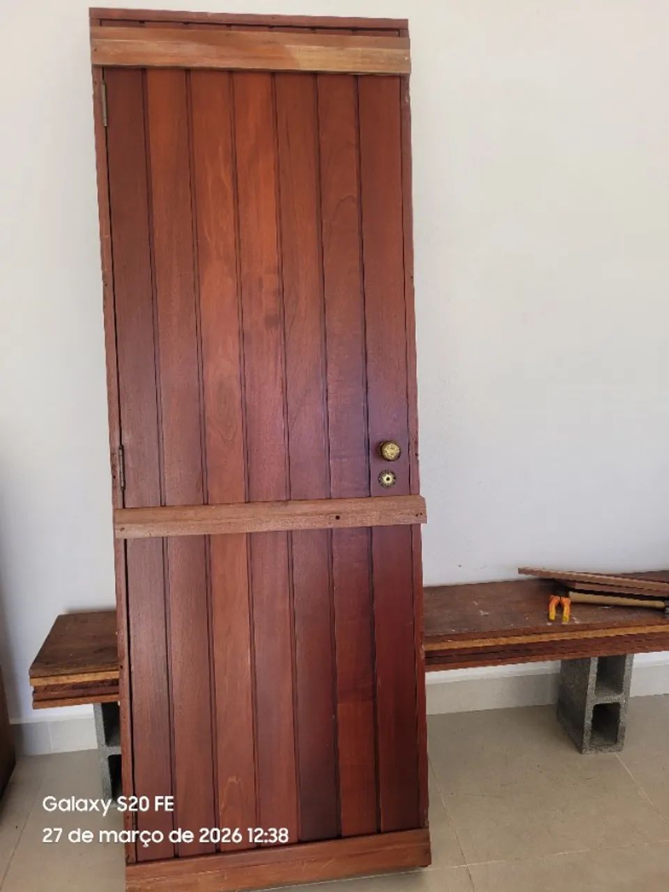 Solid Wood Bathroom Door