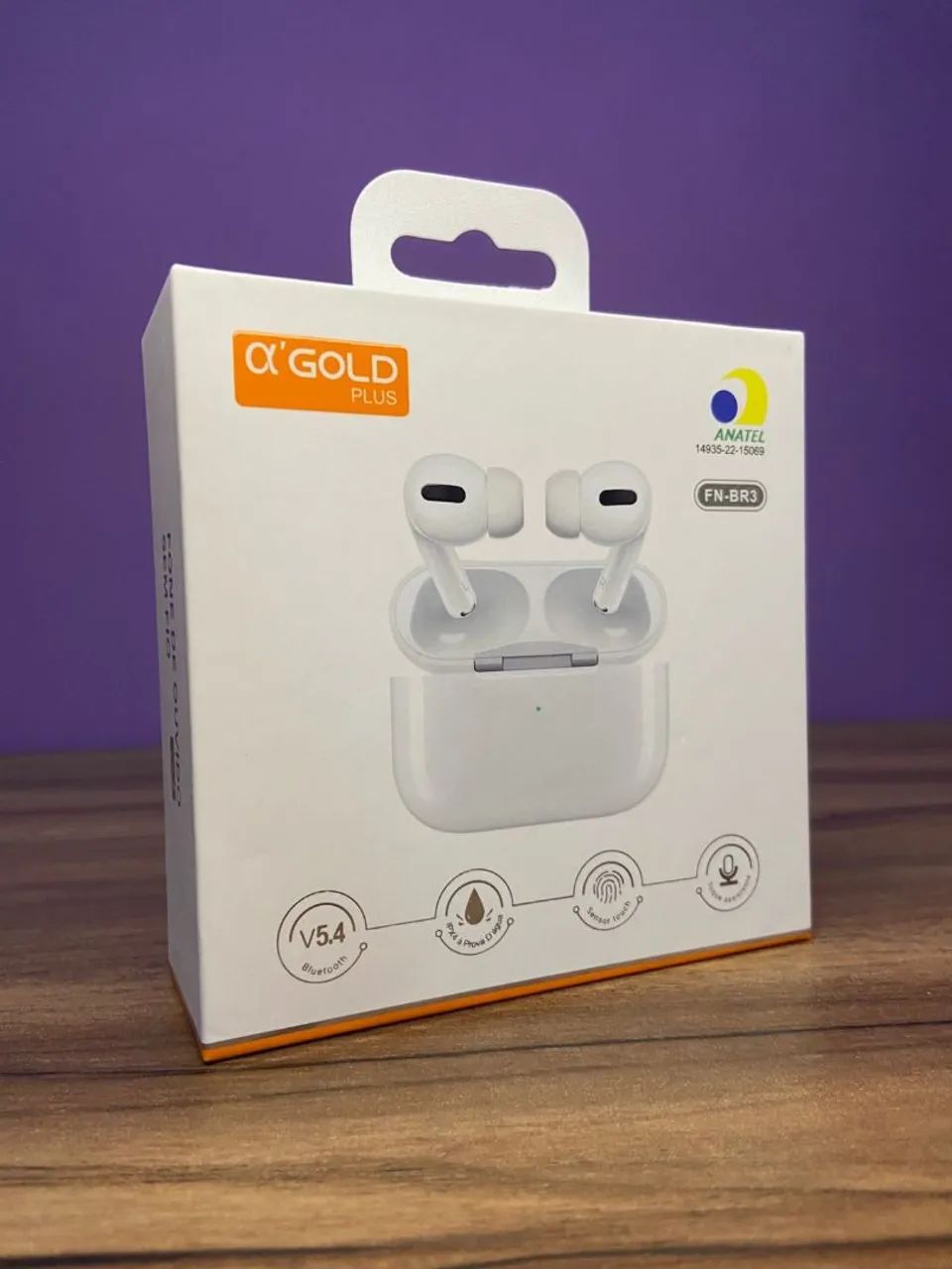 Fone Bluetooth Wirelles Branco 5.3 FN-BR3 A?Gold Plus - Foto 4