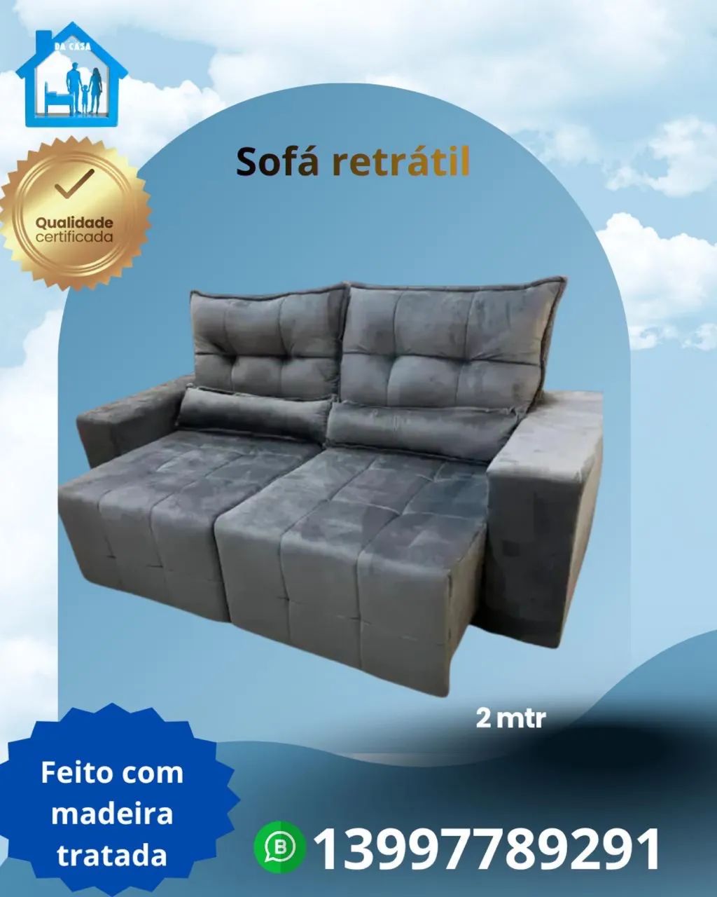 Sofá retrátil 