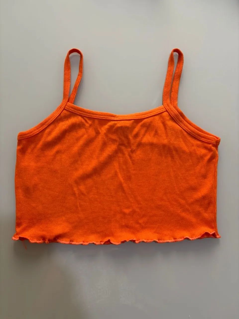 Cropped Canelado Laranja - Foto 2