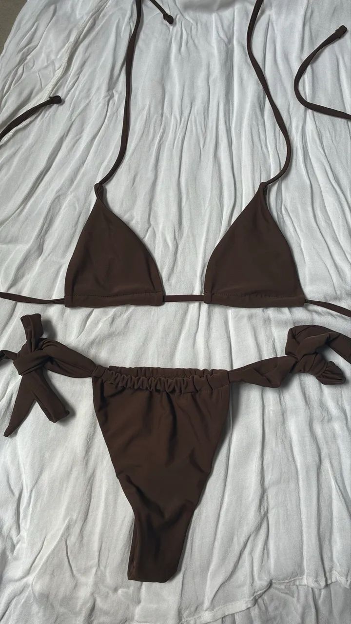 Conjunto de Biquíni Marrom 