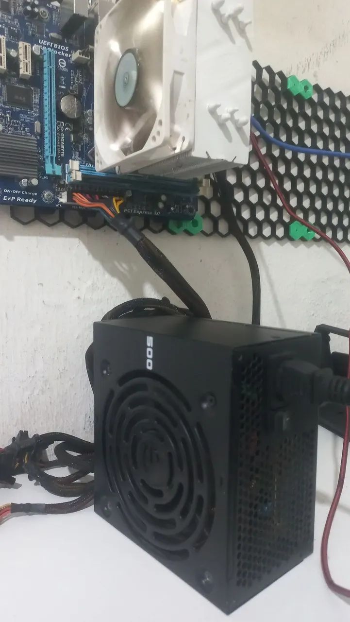 Fonte EVGA 500w plus white funcionando perfeitamente - Foto 2