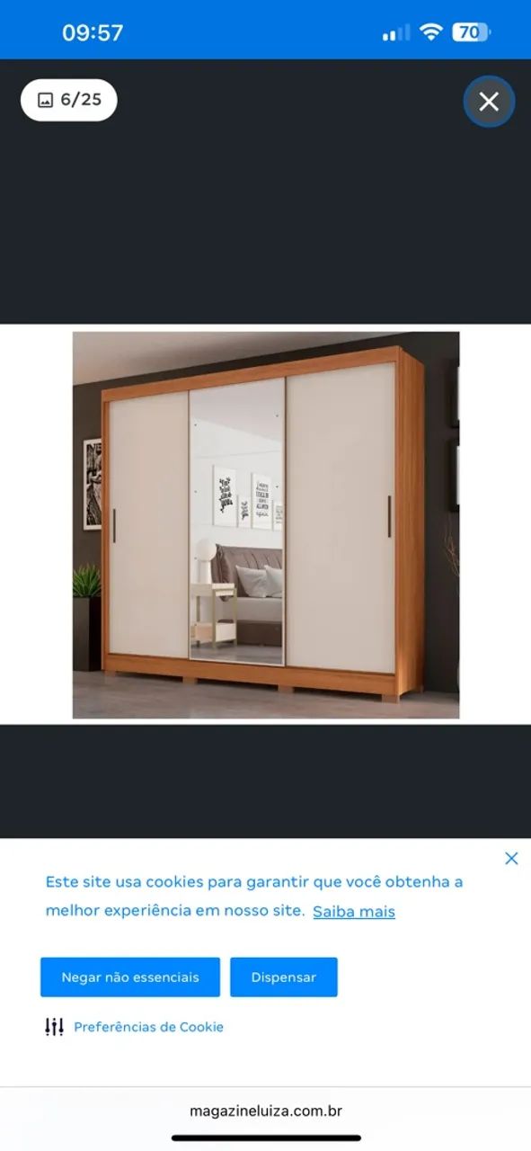 VENDE -SE GUARDA ROUPA - Foto 2