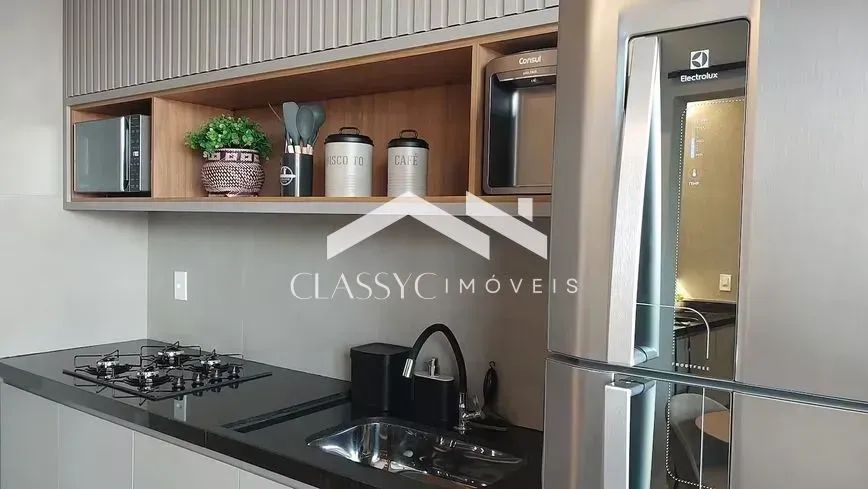 Studio mobiliado para aluguel, 34 m², espaço gourmet, suíte com armários. - Foto 3