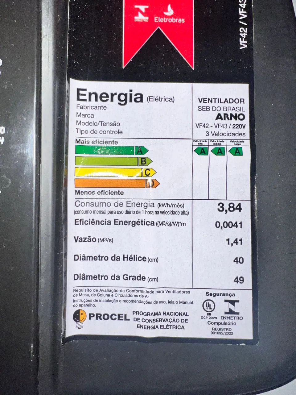 Ventilador Arno 220v - Foto 3