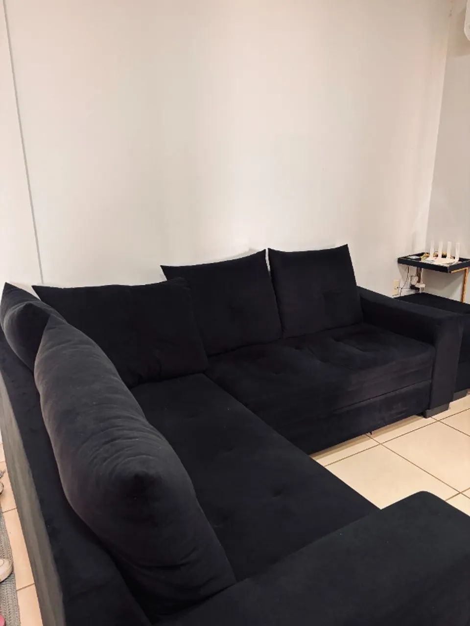 SOFÁ 4 LUGARES EM ÓTIMO ESTADO COM PUFF!  - Foto 4