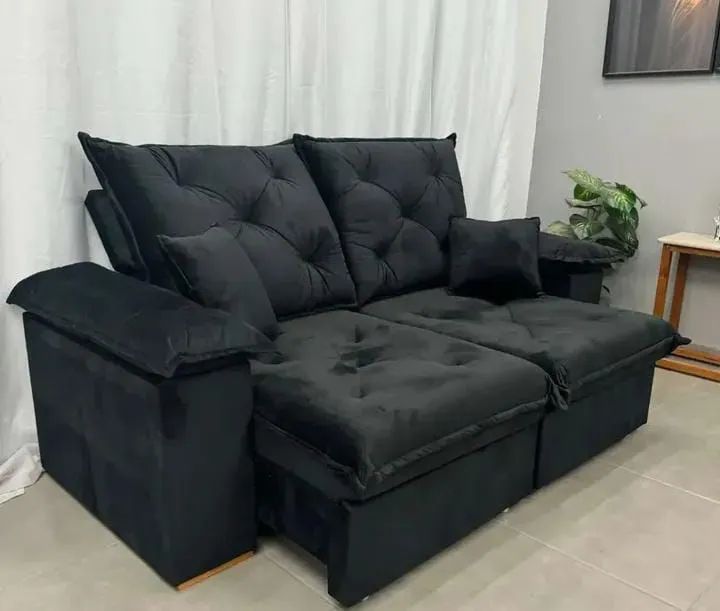 Luxuoso sofá retrátil e Reclinável em promoção!! 