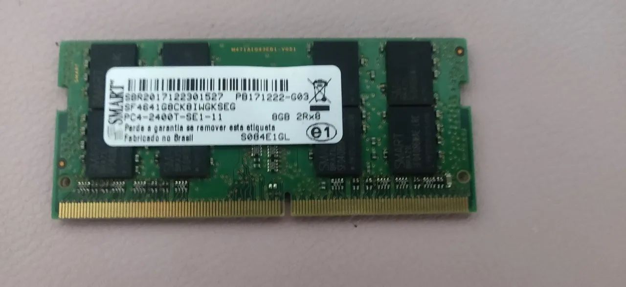 Memória RAM 8GB DDR4 Notebook