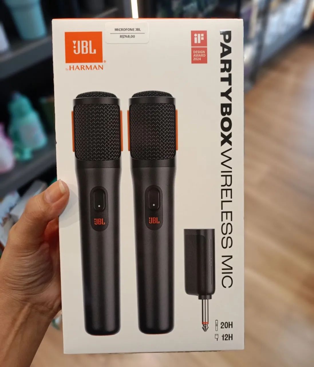 MICROFONE PARTYBOX WIRELESS MIC JBL