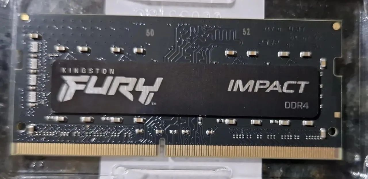 Memória notebook, DDR4, Kingston hyperx FURY