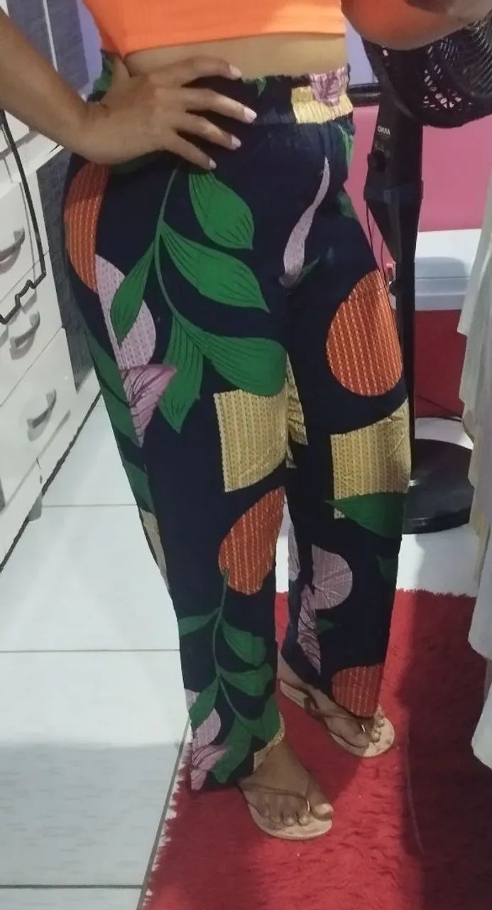 Pantalonas em algodão G - Foto 2