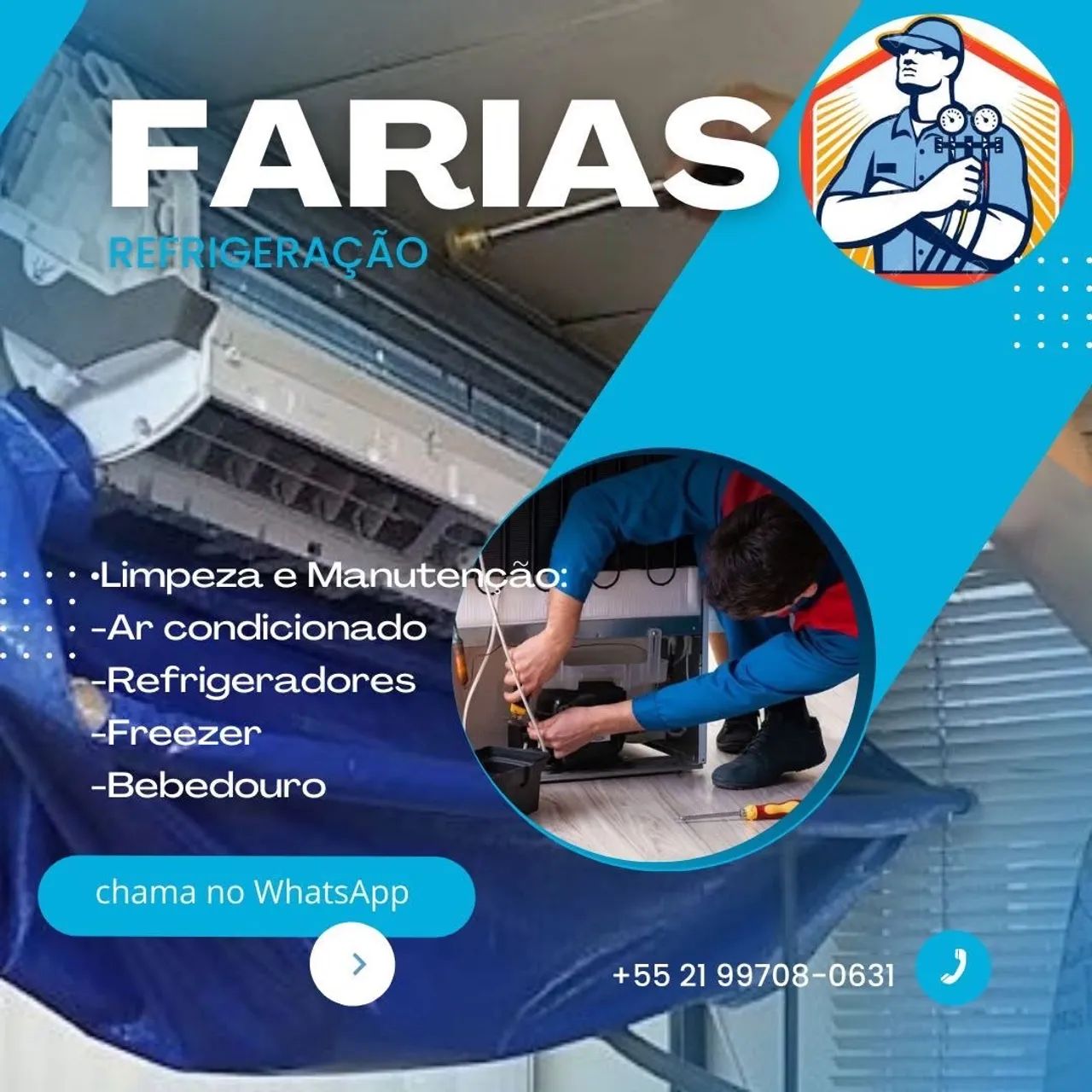 Instalação e conserto de ar condicionado 