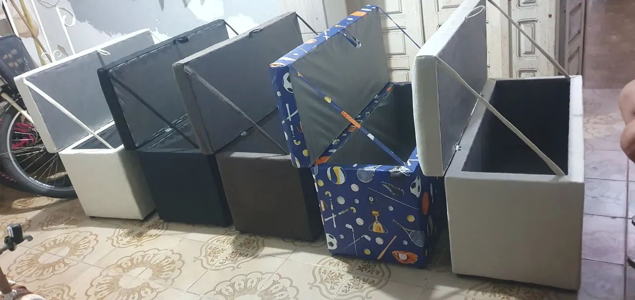 Puffs baú com preço de fábrica whatsapp *