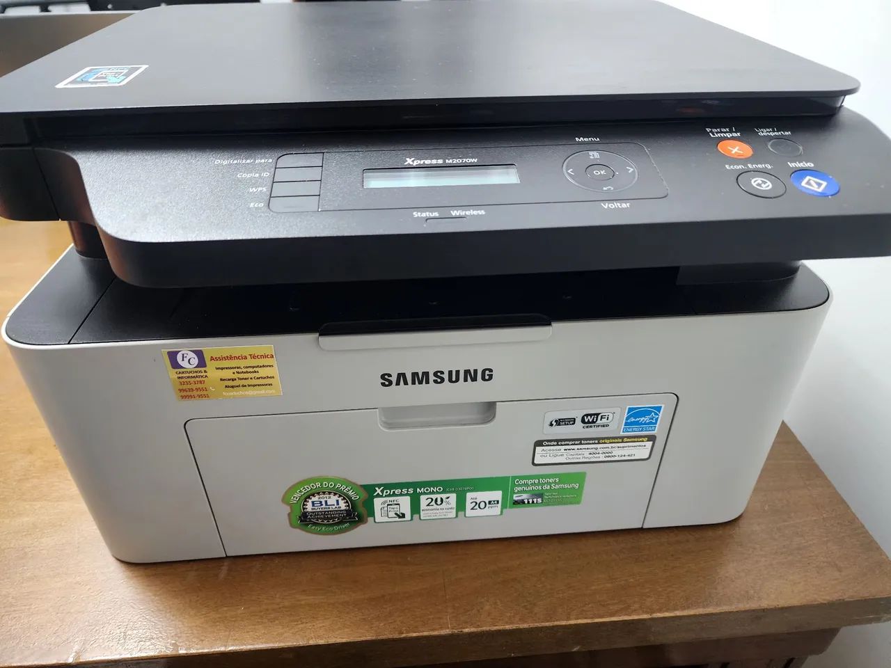 Impressora Samsung M2070w revisada e com toner novo - Foto 2
